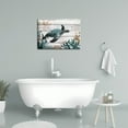 thumbnail image 2 of Christmas Gift Wall Decor ocean Sea wall art Green Turtle Pictures Artwork Ocean Decor Canvas Prints Nautical bathroom art pictures Canvas Wall art Decor Canvas Framed Prints bedroom Ready to hang, 2 of 5
