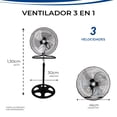 thumbnail image 5 of Ventilador 3 EN 1 Gravita 18 PULGADAS Negro, 5 of 5