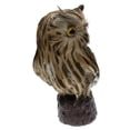 thumbnail image 4 of Decoración de Jardín DYNWAVEMX Taxidermia de Plumas de Búho Artificial Adorno Marrón, 4 of 8