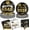 Black, variant on 152Pcs Graduation Plates and Napkins 2026,Class of 2026 Disposable Dessert Paper Plates, Black Gold Congrats Grad Party Supplies for College High School Graduation Decorations, Serve 50