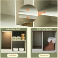thumbnail image 5 of JanflyHome Cat Litter Box Enclosure,  43.3 inches Hidden Litter Box Furniture Cabinet with Storage, Cardboard, Light, Wood Indoor Cat House Washroom, Farmhouse Style, Rustic Brown Oak, 5 of 8