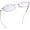 3096 Silver, variant on Rimless Blue Light Blocking Glasses, For Computer and Reading (+2.50 Magnification)