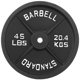 thumbnail image 1 of Disco de peso Fitvids de 20,4 kg para barra estándar de 1 pulgada, 1 of 4