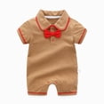 thumbnail image 6 of Baby Onesies Boy Baby Boys Gentleman Romper One-Piece Outfit Tuxedo Style with Snap Closure, 6 of 9