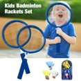 thumbnail image 3 of 1 Pair Badminton Rackets Set Lightweight Portable for Kids Indoor Outdoor Game, 3 of 9