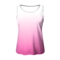 thumbnail image 4 of DHFJKG Tank Tops Women Crewneck Sleeveless Gradient Summer Casual Loose Fit Basic Beach T Shirts Soft Daily Wear Comfortable Top, 4 of 5