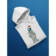 thumbnail image 3 of Christmas Astronaut Hoodie Men -Image by Shutterstock, Male XX-Large, 3 of 4