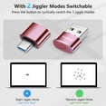 thumbnail image 2 of Ratón Jiggler AUEDROT Metal, 2 modos de movimiento USB-C, oro rosa, 2 of 7