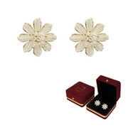 AIDAIL Daisy Flower Stud Earrings.Cute Chrysanthemum Dangle Earring Little Sun Flower Earring for Women Girl's Jewelry