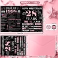 thumbnail image 2 of Tarjeta de aniversario VivaGem para 28 aniversario Jumbo con sobre, 2 of 7