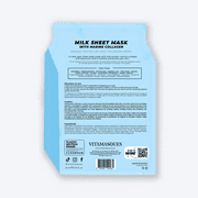 (72 pack) Vitamasque Milk Face Mask, Marine Collagen, One Sheet Mask