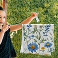 thumbnail image 6 of Yayeee Hand Towels for Bathroom Set of 2 Quick Dry Super Absorbent Soft Hand Shower Towels, 28" x 14", Blue Floral, 6 of 8