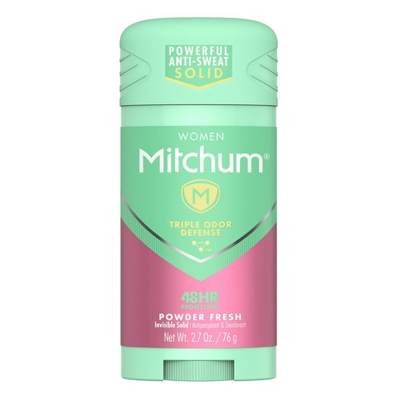 Mitchum For Women Triple Odor Defense Invisible Solid Antiperspirant & Deodorant 2.70 Oz (Pack Of 2)