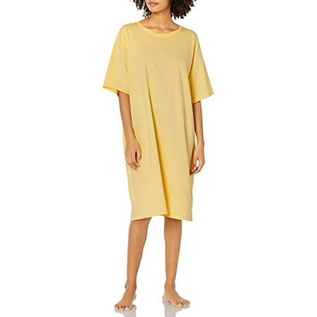 

Hanes Women s Wear Around Nightshirt Daffodil Yellow One Size