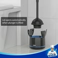 thumbnail image 6 of MR.Siga Heavy Duty Toilet Plunger with Holder Combo for Bathroom Cleaning, Black, 6 of 10