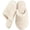 White, variant on Women's Plush Closed Toe House Slippers Soft Fuzzy Lined Slip On Indoor Shoes for Plus Size Home Wear