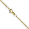thumbnail image 4 of FJC Finejewelers 10 kt Yellow Gold Flat Figaro Chain Anklet 10 Inches x 1.25 mm, 4 of 6