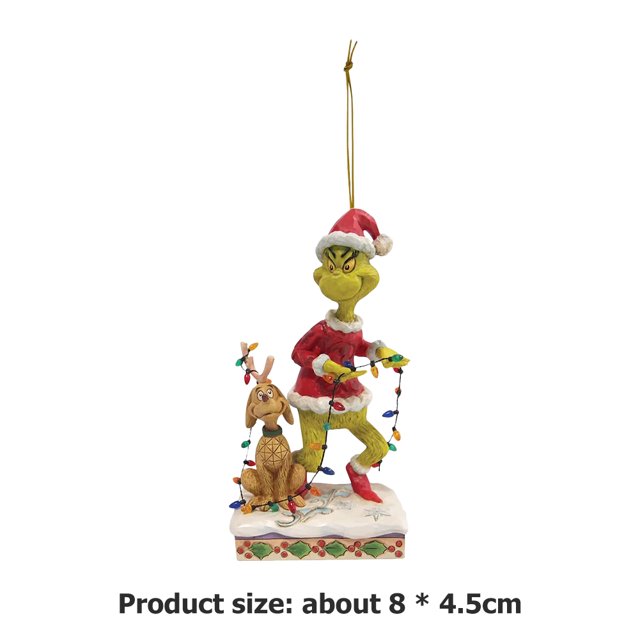 Elfo verde de Navidad colgante decorativo de dibujos animados colgante portátil para regalo de vacaciones Sywqhk libre de BPA