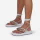 thumbnail image 4 of Sandalias de tiras cruzadas al tobillo decorativas con cadena inferior plana para la playa para mujer Wmkox8yii  nm2836, 4 of 5