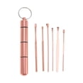 thumbnail image 1 of Kit de herramientas para limpiar cerumen de 6 piezas, duradero, tono dorado rosa, 1 of 6