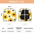 thumbnail image 3 of Bees and Sunflowers Seat Covers for Dining Room Chairs Set Of 6,Stretch Printed Washable Chair Seat Cover with Elastic Ties and Button,Removable Waterproof Couch Cushion Covers, 3 of 6