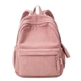 thumbnail image 4 of CUZIBR Striped Corduroy Backpack Lightweight Soft Casual Rucksack With Zipper Tassels Padded Adjustable Shoulder Straps Multi Compartment Book Bag For Students Daily School Shopping, 4 of 4