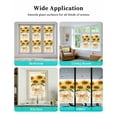 thumbnail image 6 of Window Privacy Film Sunflower Stained Glass Window Film Decorative Sun Block Window Cover Seasonal Yellow Botanical Blooms Bow Plaid Window Clings Static Adhesive Sticker for Bathroom 23.6"x78.7", 6 of 6