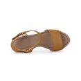 thumbnail image 4 of Unique Bargains Sandales à Talons Hauts Plateforme pour Femmes Marron (Taille 8.5), 4 of 6