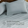 thumbnail image 3 of Bare Home Organic Percale Sheet Set - 300 Thread Count - 100% Organic Cotton - Queen, Dusty Blue, 3 of 7