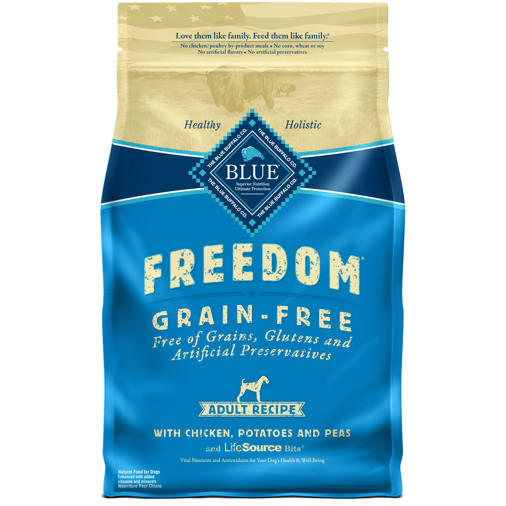 Blue Buffalo Freedom Grain Free Natural Adult Dry Dog Food, Chicken, 4lb