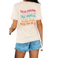 thumbnail image 3 of Anbech Be Kind Women Shirt Printed Back and Forth Letter Graphic Tshirt Inspirational Summer Top Short Sleeve Letter Print Shirt, 3 of 7