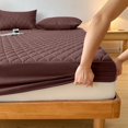 thumbnail image 5 of MesaSe Christmas Gifts Home Essentials Layered Waterproof Mattress Protector (Without  And Pillow Insert) Soft And Comfortable Solid Color Bedding Mattress Cover Bedroom Light Blue, 5 of 5