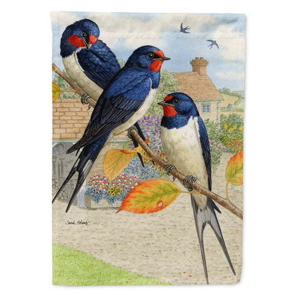 Barn Swallows Garden Flag