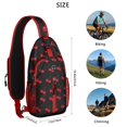 thumbnail image 5 of Crossbody Sling Backpack for Women Men Cool Cherry Fruit Shoulder Sling Crossbody Casual Chest Bag for Travel Sports Running Hiking, 5 of 6