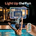 thumbnail image 4 of JoyBerri Pool Basketball Hoop – Adjustable Height & Rust-Resistant Poolside Basketball Goal with LED Lights, Premium Balls & Pump | Weatherproof Hoop for Kids & Adults, Indoor/Outdoor Play, 4 of 7