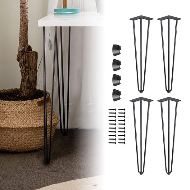 Patas para muebles de 4 piezas con protectores de suelo y tornillos de montaje, patas de armario de fácil instalación de acero al carbono para sofá, m Teniendo 400kg 40cm BLESIY sofá piernas pies