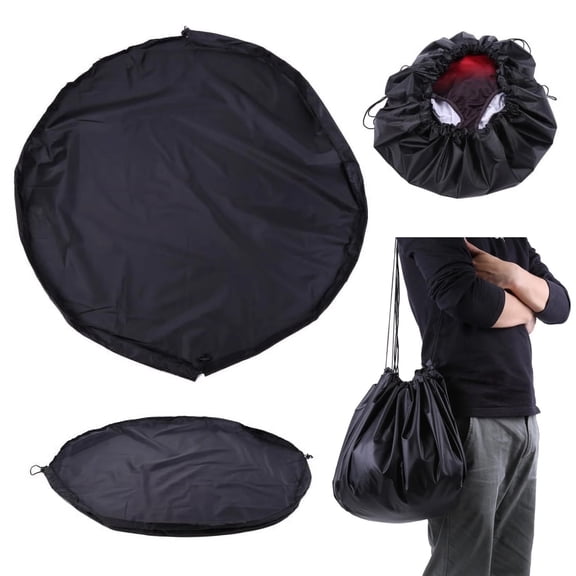 LC-dolida Wet Bag for Swimsuit, Wetsuit Change Mat 2 IN 1 Design, Portable Surfing Accessories Drawstring Wetsuit Bag, Durable Compact No Leak Mat for Scuba Large Beach Dry Bag-108CM