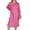 Hot Pink, variant on BangWanChi Long Sleeve Dress for Women Fall Women's Solid Color Textured Long Sleeved Round Neck Thick Dress