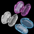 thumbnail image 5 of Baby Silicone Finger Toothbrush with Box Toddler Convenient Durable Portable Transparent Train Toothbrush, 5 of 5