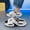 White And Black, variant on Men'S Air Cushion Platform 2-In-1 Slides Summer Outdoor Cloud Sensation Beach Shoes Soft Sole Non-Slip Slippers