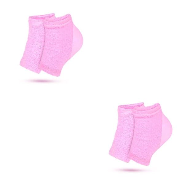 Qarigey 1 par de tirantes de gel para el talón, protectores de apoyo unisex reutilizables, plantilla transpirable, inserciones para zapatos, Rosado 2piezas Qarigey CBP439957