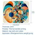 thumbnail image 5 of Geometric Cube 8.3x9.8 Inch Square Non-Slip Rubber Bottom Mouse Pad, Desk Pad, Desk Mat - Printed Design for Office and Gaming, 5 of 6