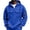 Blue, variant on Tactical Hoodies for Men Quarter Zip Pullover Oversized Cargo Sweatshirts for Outdoor Hunting Hiking Camping Fishing Workwear