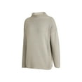 thumbnail image 2 of Qmyliery Women Winter Ribbed Sweater, Adults Casual Solid Color Long Sleeve Round Neck Knitwear Gift, 2 of 8