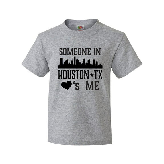 Inktastic Houston Texas Someone Loves Me Skyline Youth T-Shirt