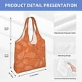 thumbnail image 4 of XMXT Canvas Tote Bag, Paisley Orange Decor Print Large Handbag for Women, Shopping Working Travel, 4 of 7