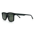 thumbnail image 6 of Polarized Gentlemanly Hipster Mens Sport Horn Rim Plastic Sunglasses [Black Green White - Green], 6 of 7