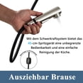 thumbnail image 5 of Conquer Your Kitchen With A Modern Brushed Nickel Faucet, Hot And Cold Water Mixer Ensures Precise Temperature Control, Dual Spray Modes Adapt To Any Task, 5 of 5