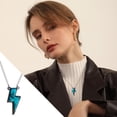 thumbnail image 3 of Collar boho vintage con turquesas y rayos, regalo para mujer, 3 of 8