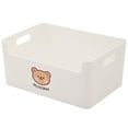 thumbnail image 4 of Homerr Storage Box Storage Case Storage Box Large Capacity Smooth Surface Handle Design Cartoon Bear Pattern Cabinet Sundries Storage Basket Household Supplies, 4 of 6